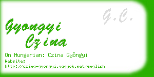gyongyi czina business card