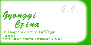 gyongyi czina business card
